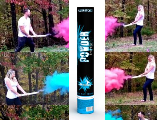 powder shooter blauw
