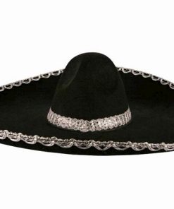 Mexicaanse sombrero zwart