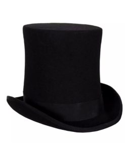Luxe hoge hoed 21cm zwart