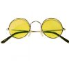 Hippie bril geel