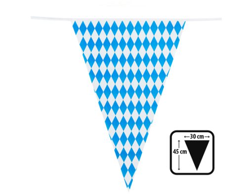Tirol versiering vlag wit blauw
