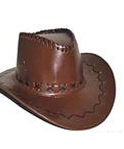 cowboy hoed zwart imitatieleder