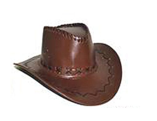 cowboy hoed zwart imitatieleder