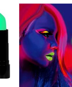 Neon lippenstift fluo groen