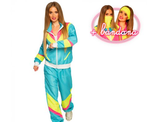 New kids VR turquoise fluo tracksuit jogging