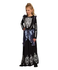 Skeleton queen kind lang zwart skelet