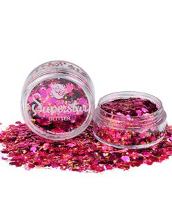 Losse glitters   Chunky pink lady mix