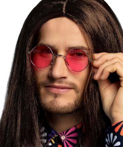 Rode hippie rond sixties bril