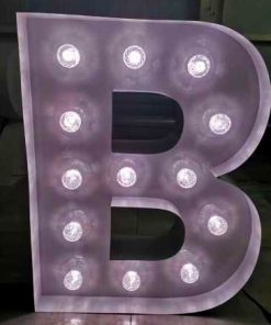 B  Lichtgevende letter/cijfer voorbeeld