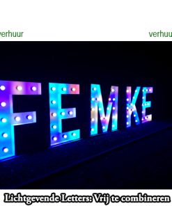 FEMKE   Lichtgevende letters combinatie voorbeeld