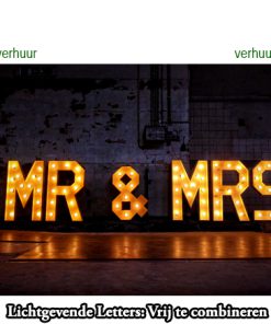 MR&MRS  Lichtgevende lettersMR&MRS combinatie voorbeeld